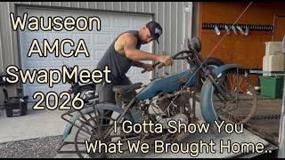 Wauseon AMCA Antique Motorcycle Swap Meet 2026 Unload