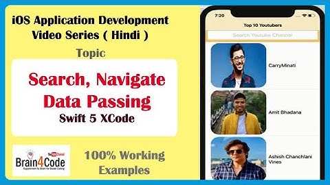 AutoComplete Search UITextField with Navigation and Data Passing in Swift 5 XCode | Hindi | Easy