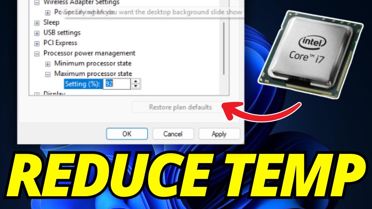 Easiest Way To Reduce CPU Temperature PC / Laptop