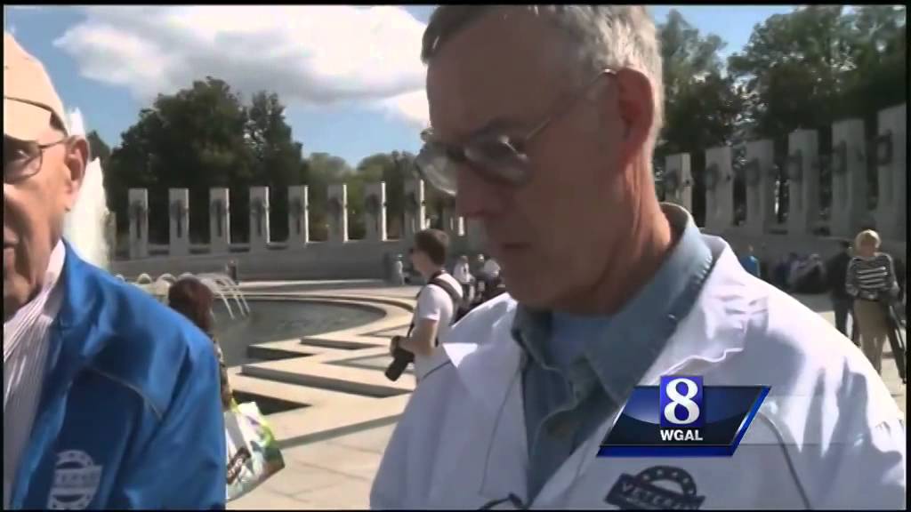 Veterans visit the World War II Memorial for the first time - YouTube