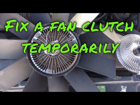 How to temporarily fix a fan clutch, BMW