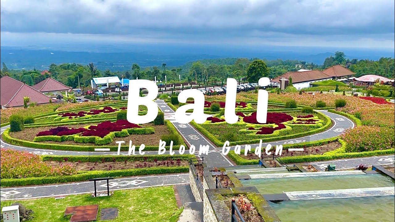 Relaxing Walk at the Blooms Garden Bali Relaxing Trip YouTube