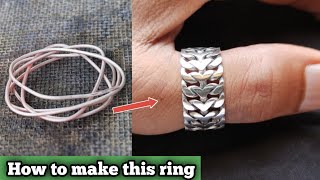 Silver ring for thumb\how it's made\jewelry making\silver ring\gold smith luke