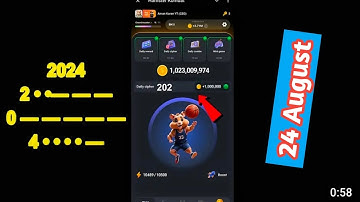 Hamster Kombat Daily Cipher Code 24 August 2024 | Hamster Kombat Morse Code 24 August |