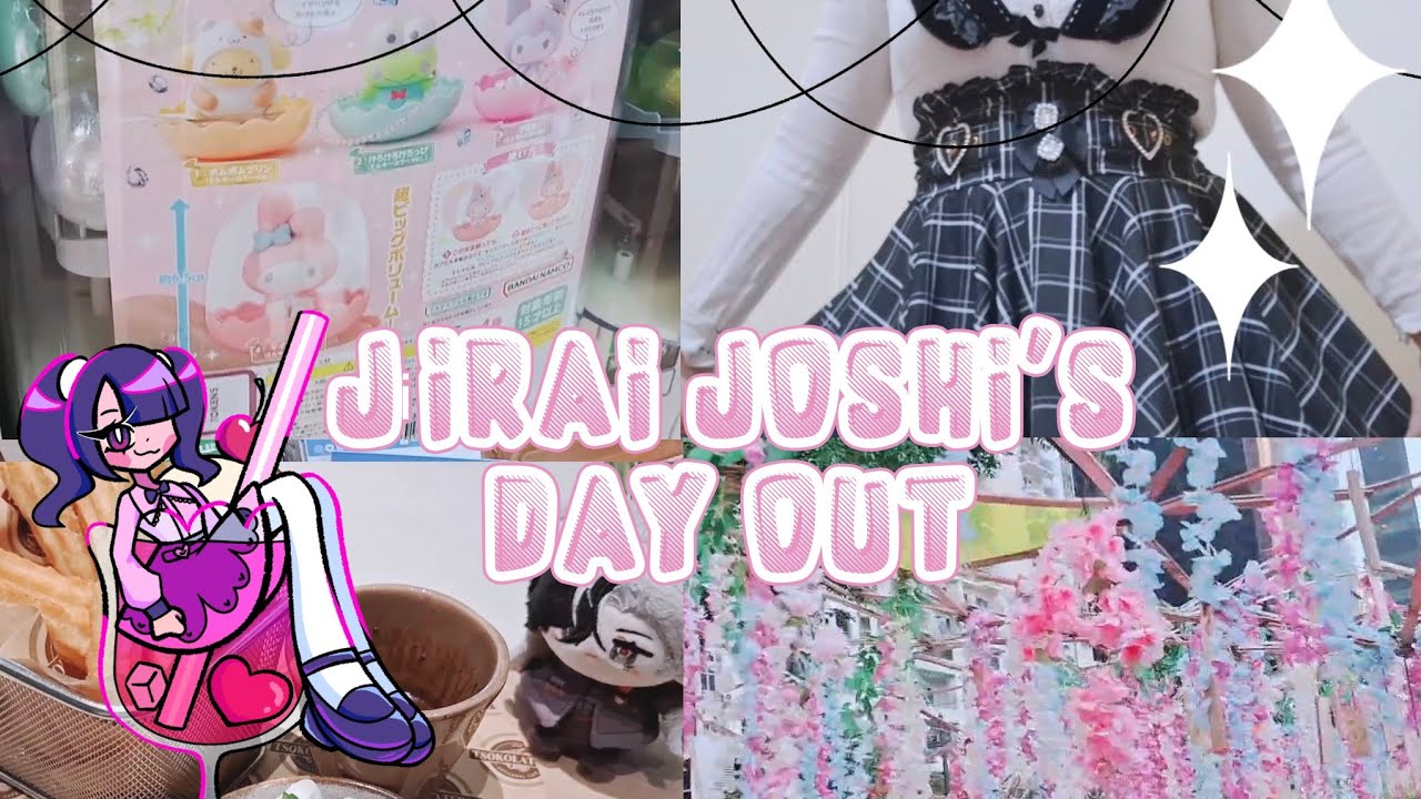《V L O G》jirai joshi's day out | going to the mall and mini art mart !