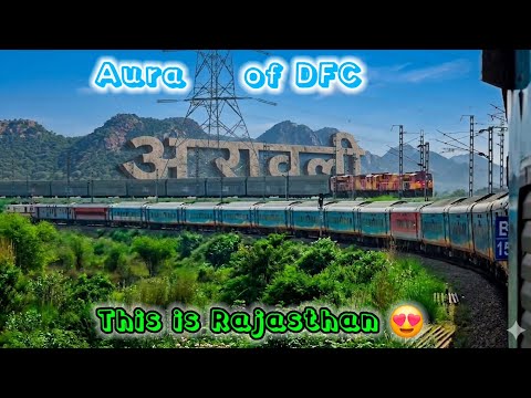 Bestest Crossing Ever with an Freight Train 😍, Rajasthan Humsafar meets twins Wdg4g hauling Freight