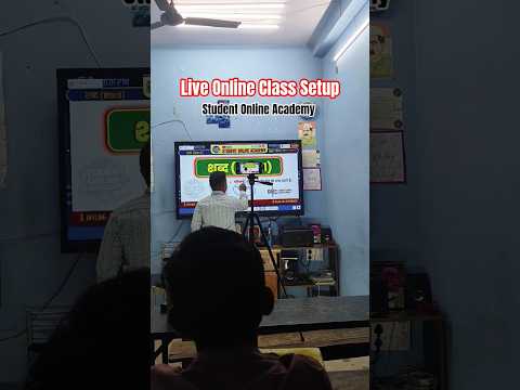देखिए Student Online Academy की एक झलक, 📚 Live Online Class Setup 🎥 | Smart Board Teaching |