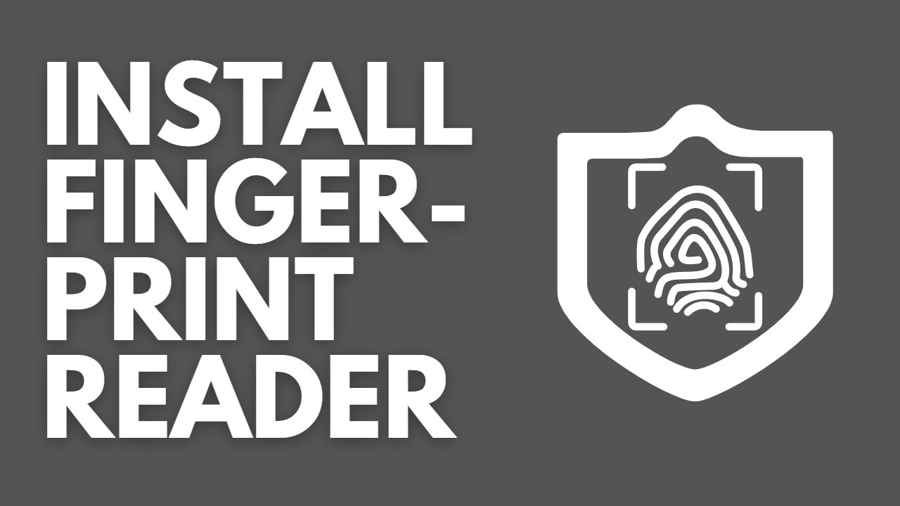 How to Install a Finger-Print Reader - YouTube