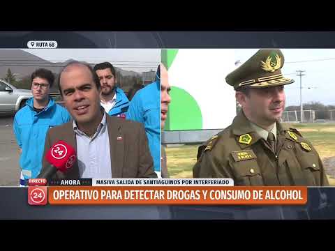 Realizan operativo para detectar consumo de drogas y alcohol en conductores en Ruta 68
