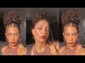 My formal curly hairstyle & Bella Hadid makeup for events - Day 3 natural curls