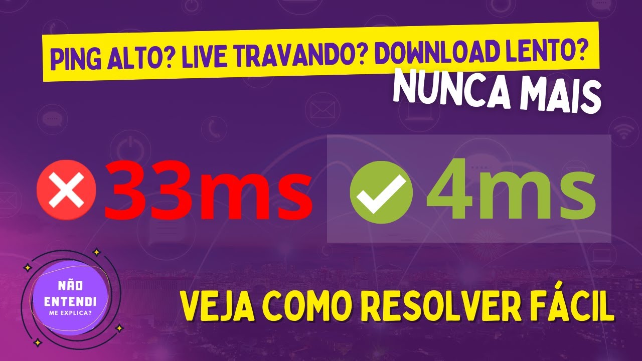 Como diminuir o PING e melhorar a velocidade da sua internet! - YouTube