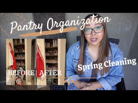 ORGANIZE & DECLUTTER MY SMALL PANTRY WITH ME | SPRING CLEANING MOTIVATION