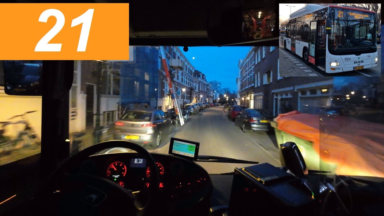 Busdriver´s POV | HTM lijn 21: Vrederust - Scheveningen Noord | Omleiding | HTM 1004 | 2024