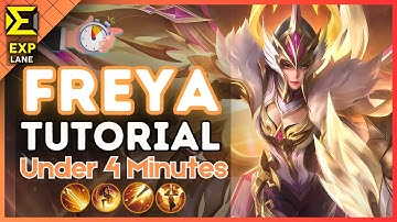 4-Minute Freya Tutorial in the EXP Lane || (MLBB S36) 2025