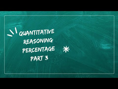 Quantitative Reasoning (percent increase ,percent decrease)