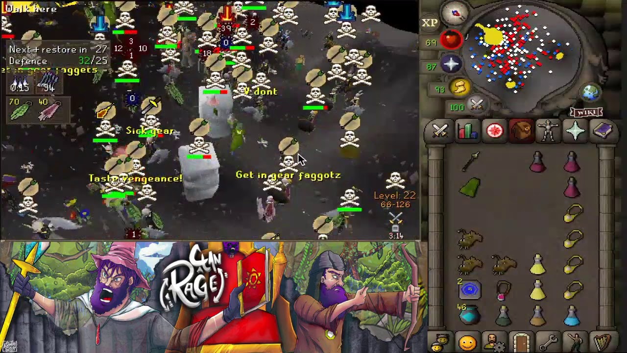 [OSRS] Rage P2P Sunday Slapping Rot 1 itemers - YouTube