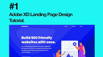 Adobe XD Landing Page Design Tutorial #1