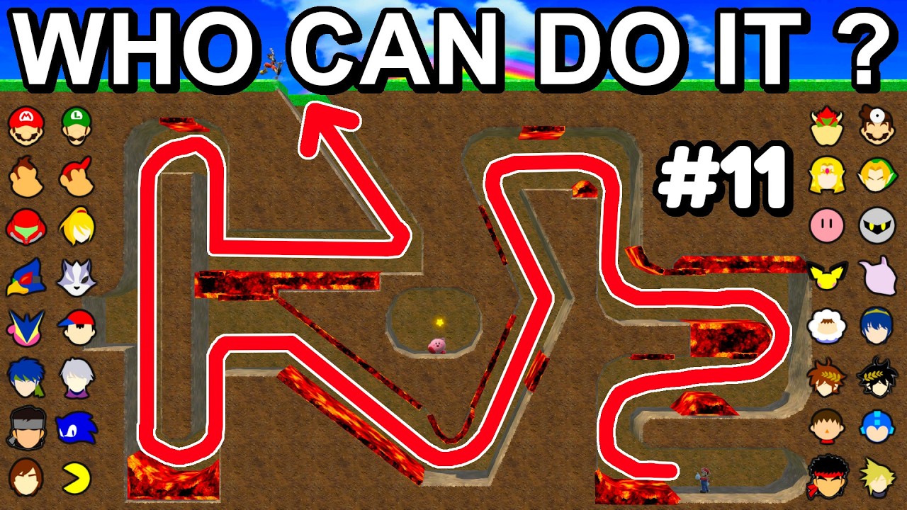 Who Can Make It Through The Underground Maze ? - Super Smash Bros. Ultimate