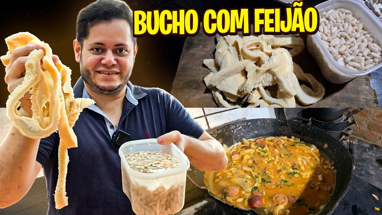 Bucho com Feijão Branco no Molho #fyp #fy #comida #caipira 