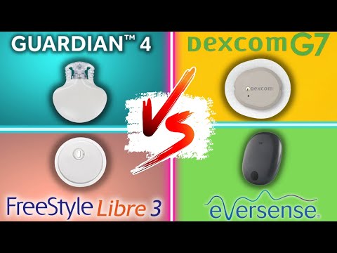 Freestyle Libre 3 vs Dexcom G7 vs Guardian 4 vs Eversense E3 | Comparison Of Top 4 CGM's