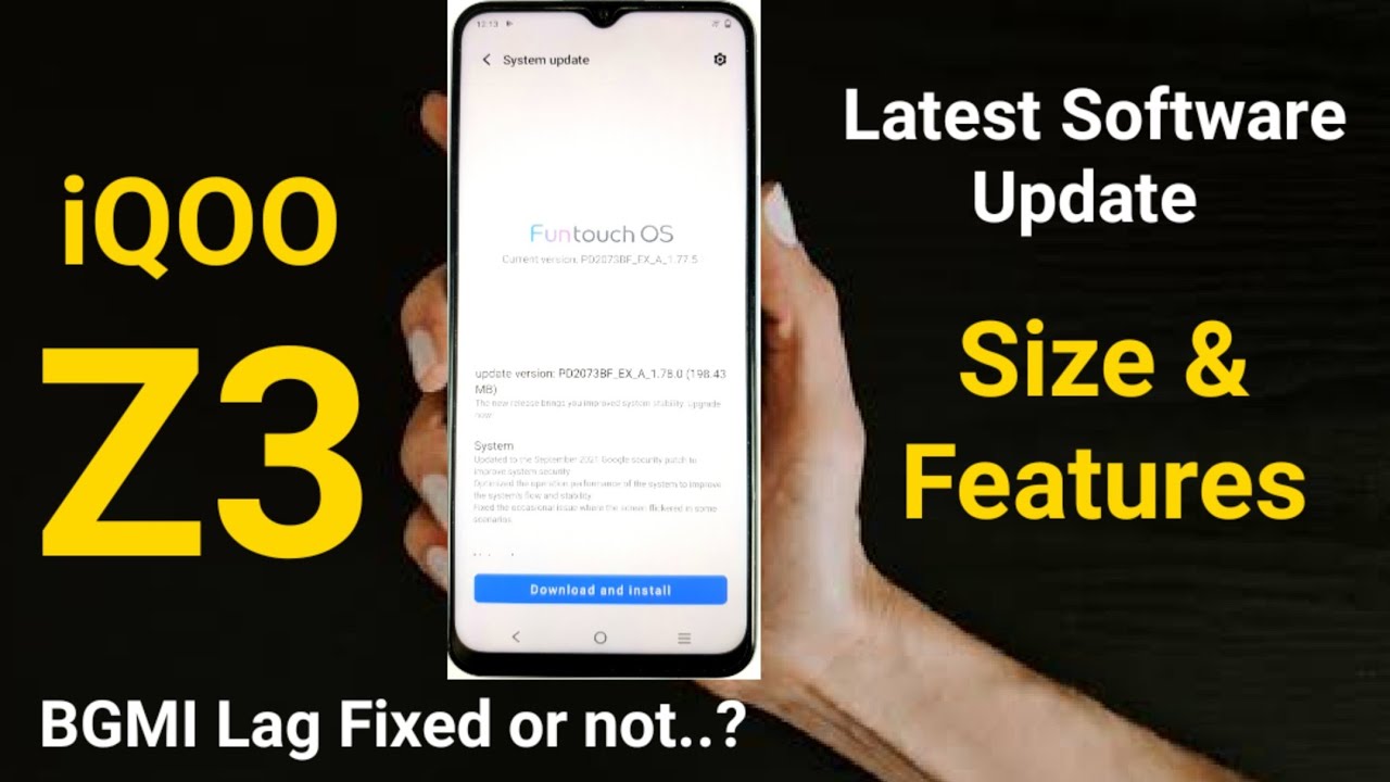 iQOO Z3 Software Update Size & Features any bugs got fixed or not 🔥🔥🔥 ...