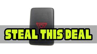M19902  Brand New Dual Flash Switch Emergency Lamp Hazard Light Button for Honda Accord 2003 2004 2