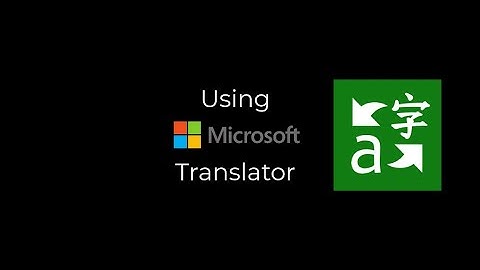 Having a Conversation with Microsoft Translator