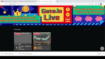HOW TO LOCATE AND JOIN GATE.IO LIVESTREAM