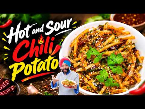 Crispy Chilli Potato | Hot, Sour & Full of Flavour! 🤤 | Chef Harpal Singh