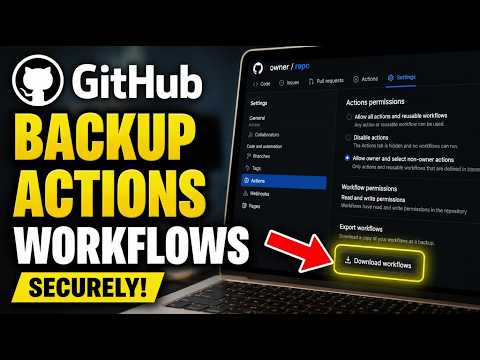 How to backup GitHub Actions workflows securely - Detailed Guide