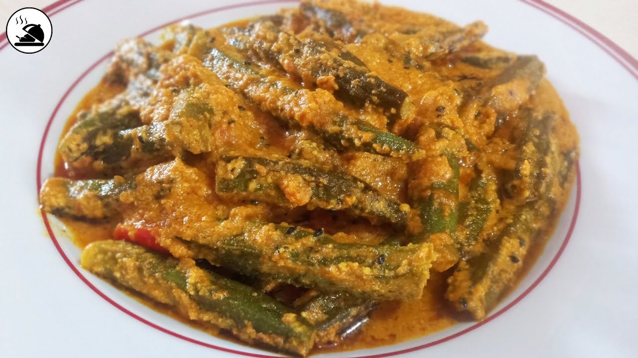 Dharosh/Bhindi Shorshe Recipe Okra with Mustard Seed's Paste