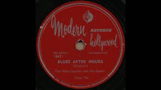 BLUES AFTER HOURS / Pee Wee Crayton and His Guitar [Modern 20-624A]
