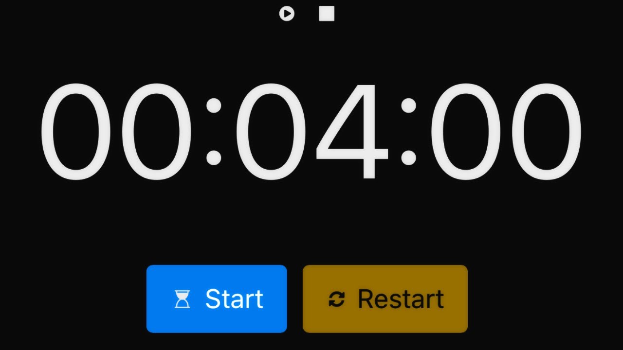 set 4 minute timer