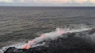 2016-8-21-IMG 3200-KILAUEA LAVA VAPORIZES PACIFIC OCEAN