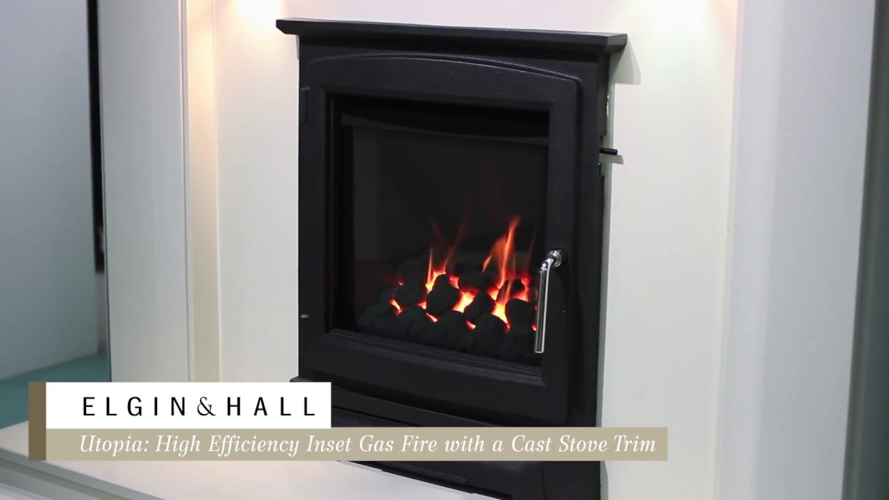 Elgin & Hall Cast Stove Trim on Gas Fire