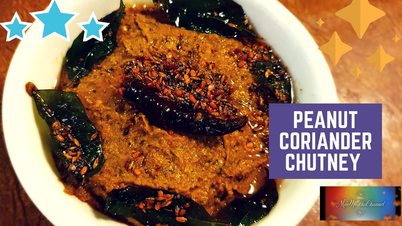 Super easy Peanut Coriander Chutney Perfect side dish for Idly, Dosa