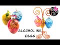 Come decorare le Uova di Pasqua con i Colori ad Alcohol | Pinata Inks Painting