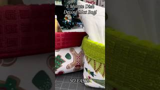 5 Minute Dish Drying Mat Bag! #dryingtowel #sewingtutorial #sewinghacks #5minutecrafts