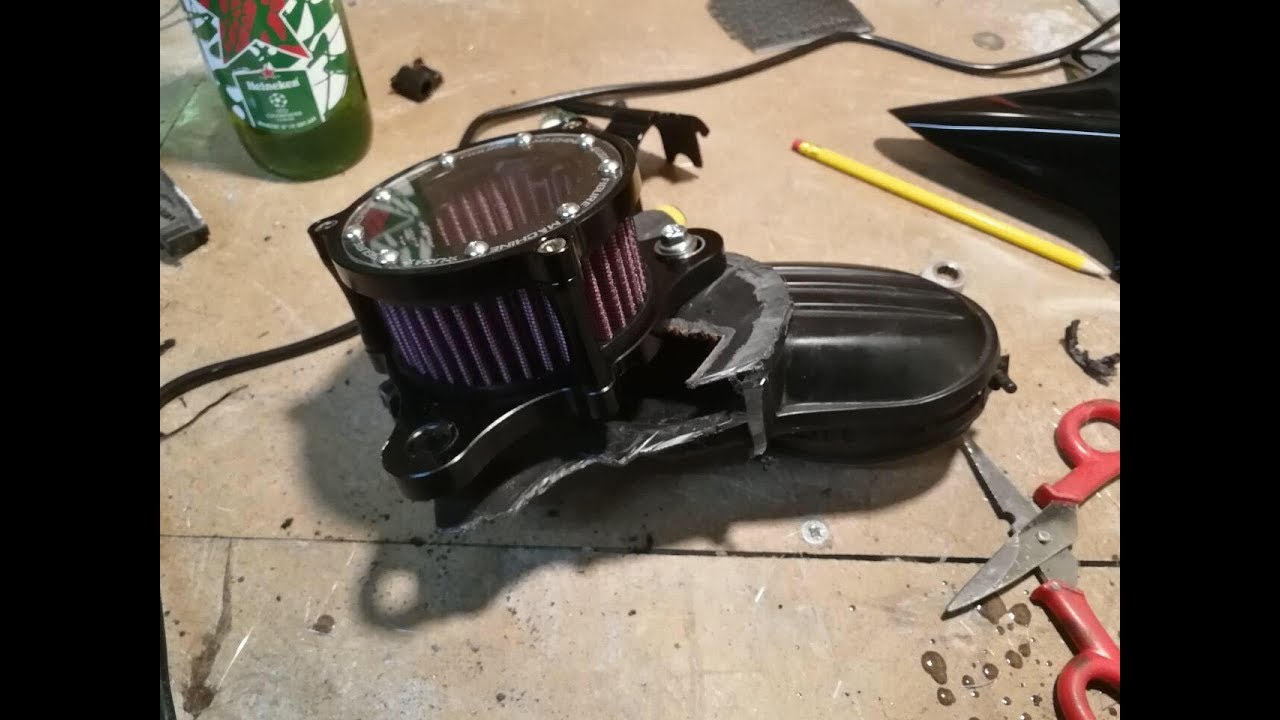 Shadow vt600 project - Modifica per filtro Harley Davidson