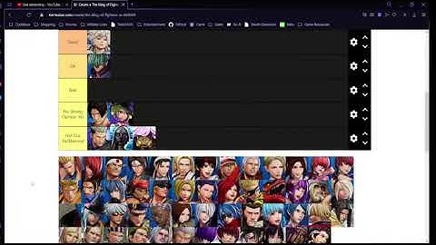 Copy of KOF XV Tier List Stream (INCOMPLETE)