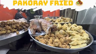 Popular Street Food Snacks | FRIED PAKORA Making | Old Lahore #desi #snacks