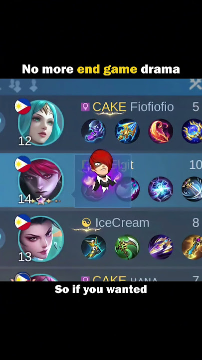 No more end game drama
