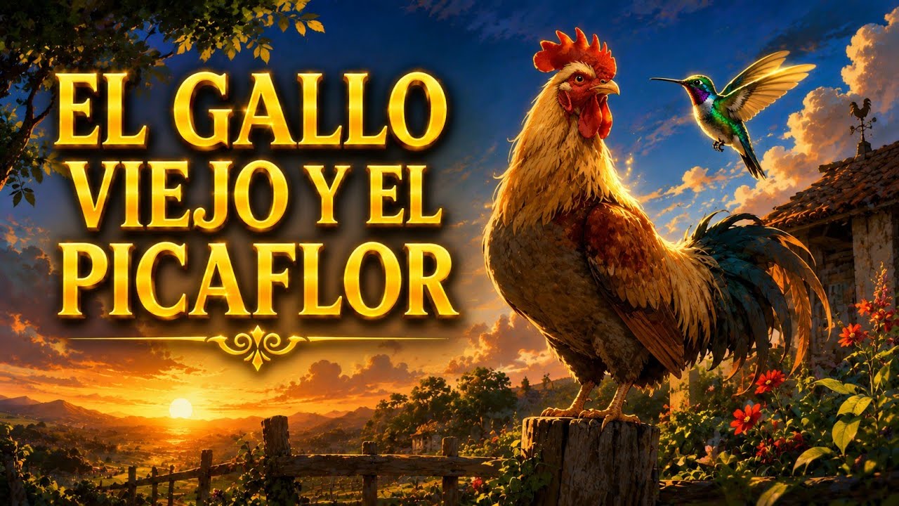 EL GALLO VIEJO Y EL PICAFLOR #angelruizcuentos
