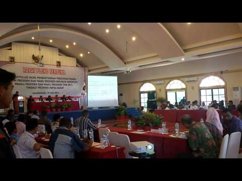 Partisipasi Pemilih di Kabupaten Tambrauw Papua Barat pada Pilpres 2014 100 persen