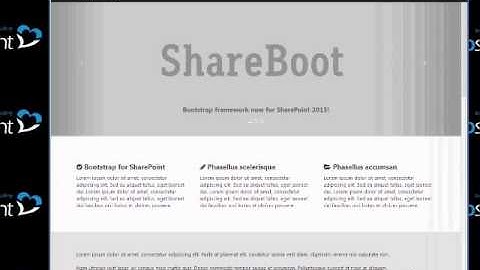 ShareBoot - Responsive SharePoint 2013 Theme