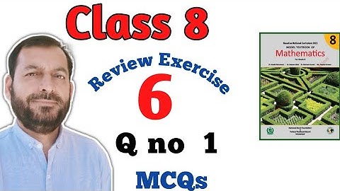 Class 8 Review Exercise 6 Q no 1 National Book Foundation Maths Class 8th NBF Maths Federal Maths 