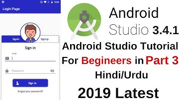 Android Studio tutorial for beginners in hindi/Urdu Part 3