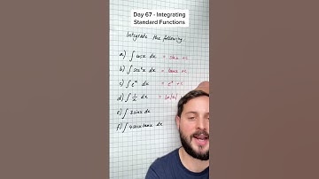 Day 67: Integrating Standard Functions • 100 Days of A-Level Maths 🧮