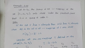 Group # Example 2.2.3.# Topics in Algebra # I.n.Herstein