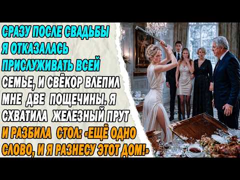 После Свадьбы За Отказ Прислуживать Свёкор Дал 2 Пощечины. Я Разбила Стол: «Слово — Разнесу Дом!»